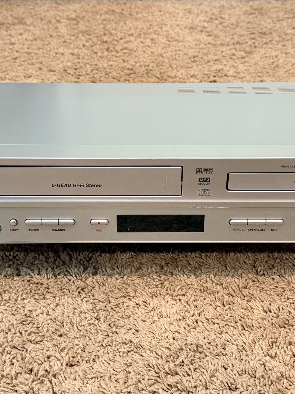 Memorex MVD4543 DVD/VCR Combo Player 6 Head HiFi VHS No Remote Tested